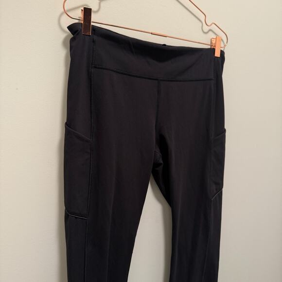 Lululemon Womens Speed Up Tight 28" Size 12 Black Pockets Run Gym Training - Picture 3 of 9